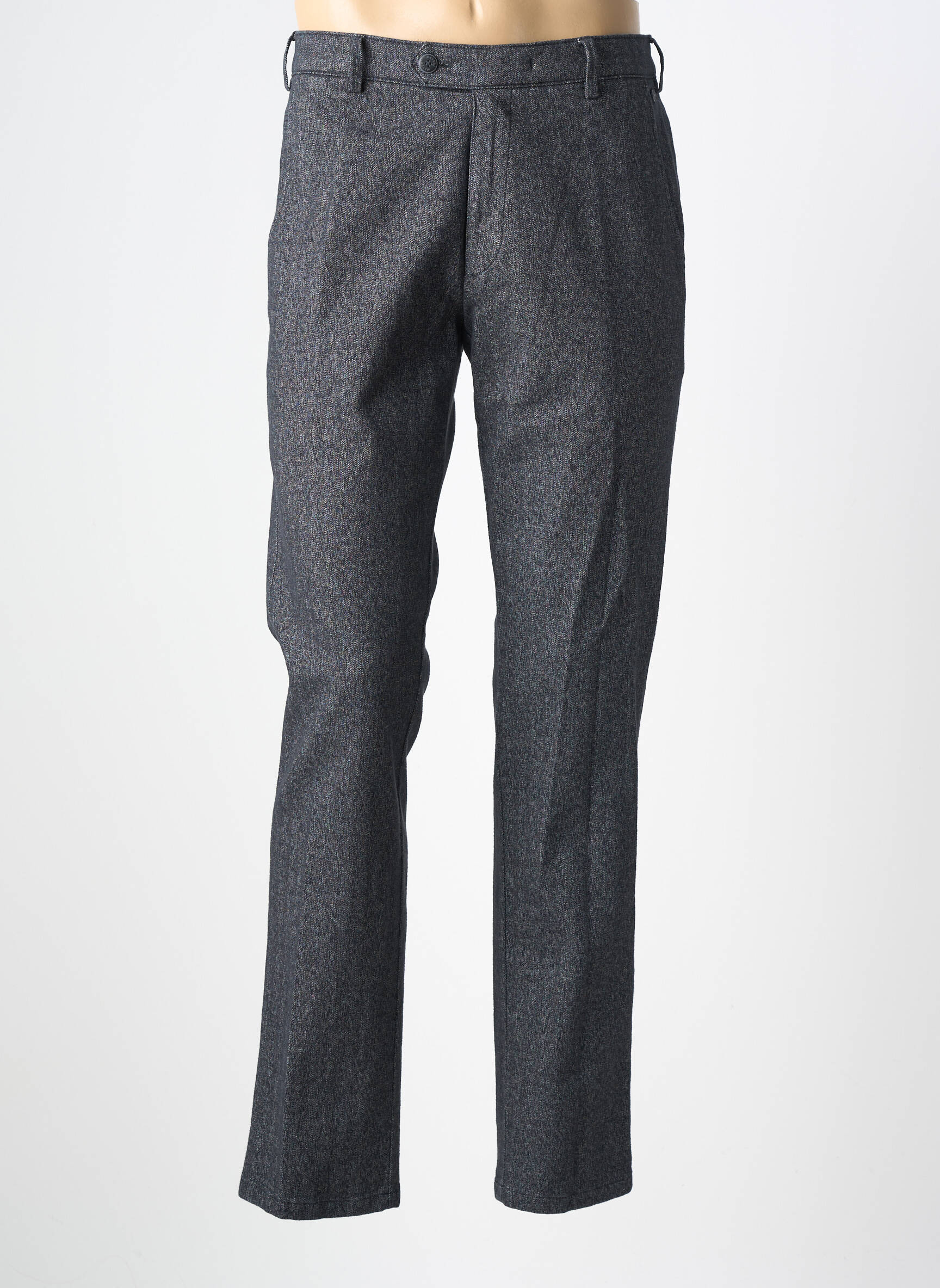 Pantalon chino tissage chiné taille normale gris MEYER homme