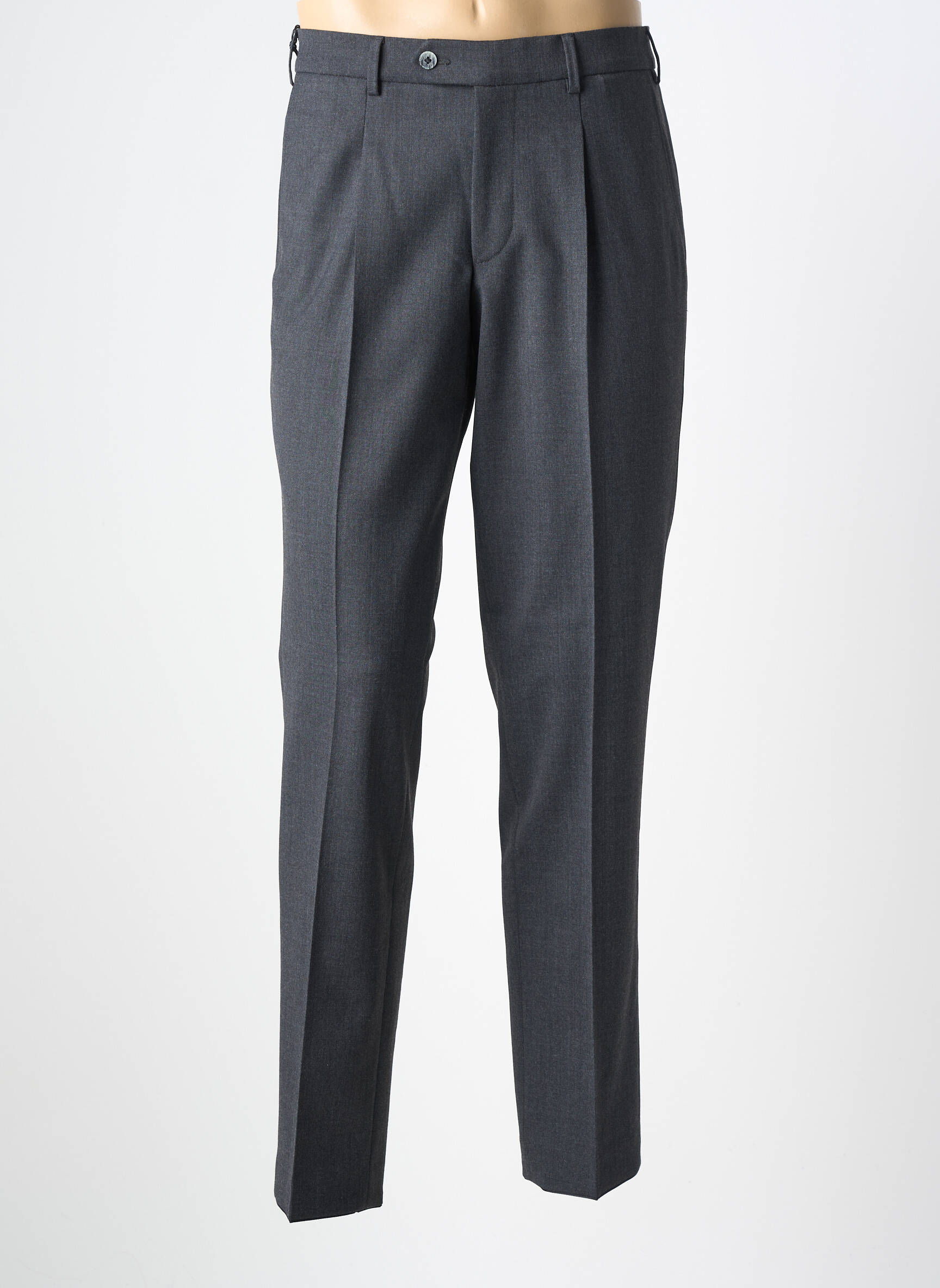 Pantalon chino tissage chiné taille normale gris MEYER homme