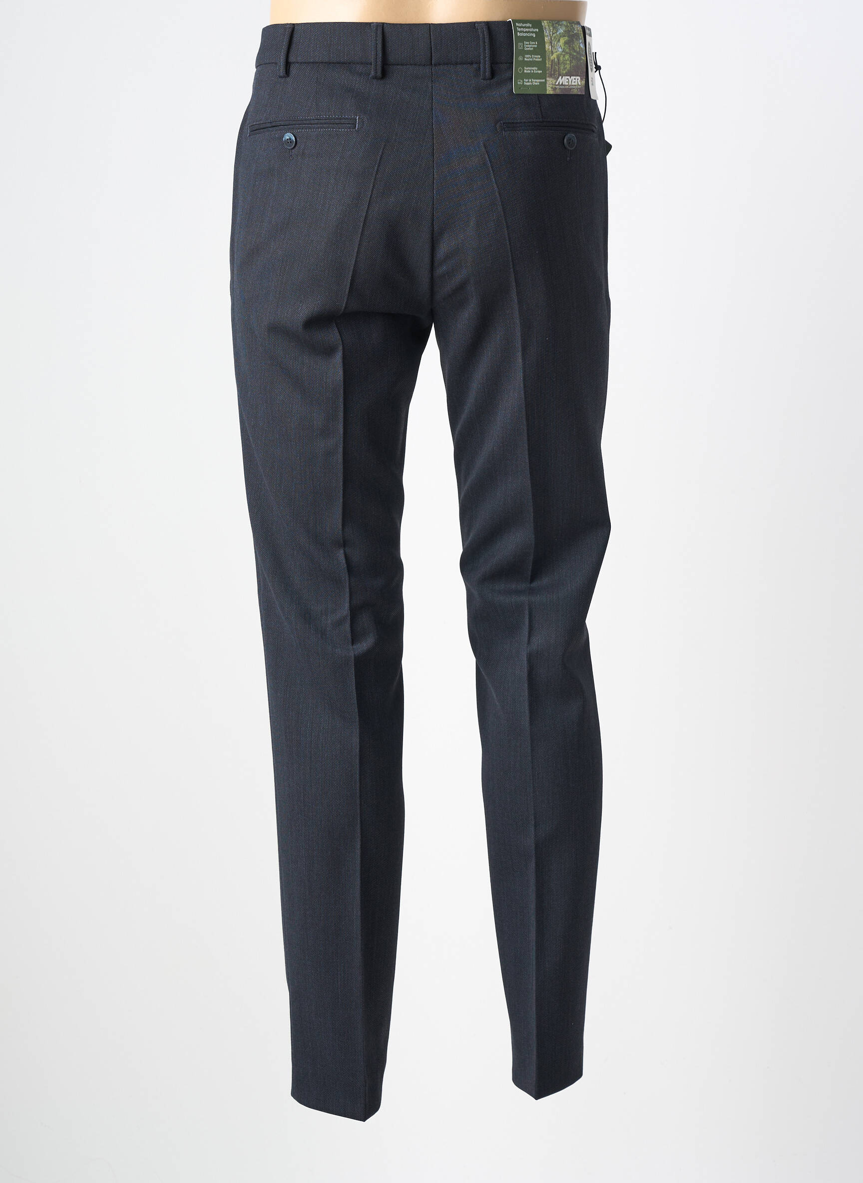 Pantalon chino poches taille normale noir MEYER homme