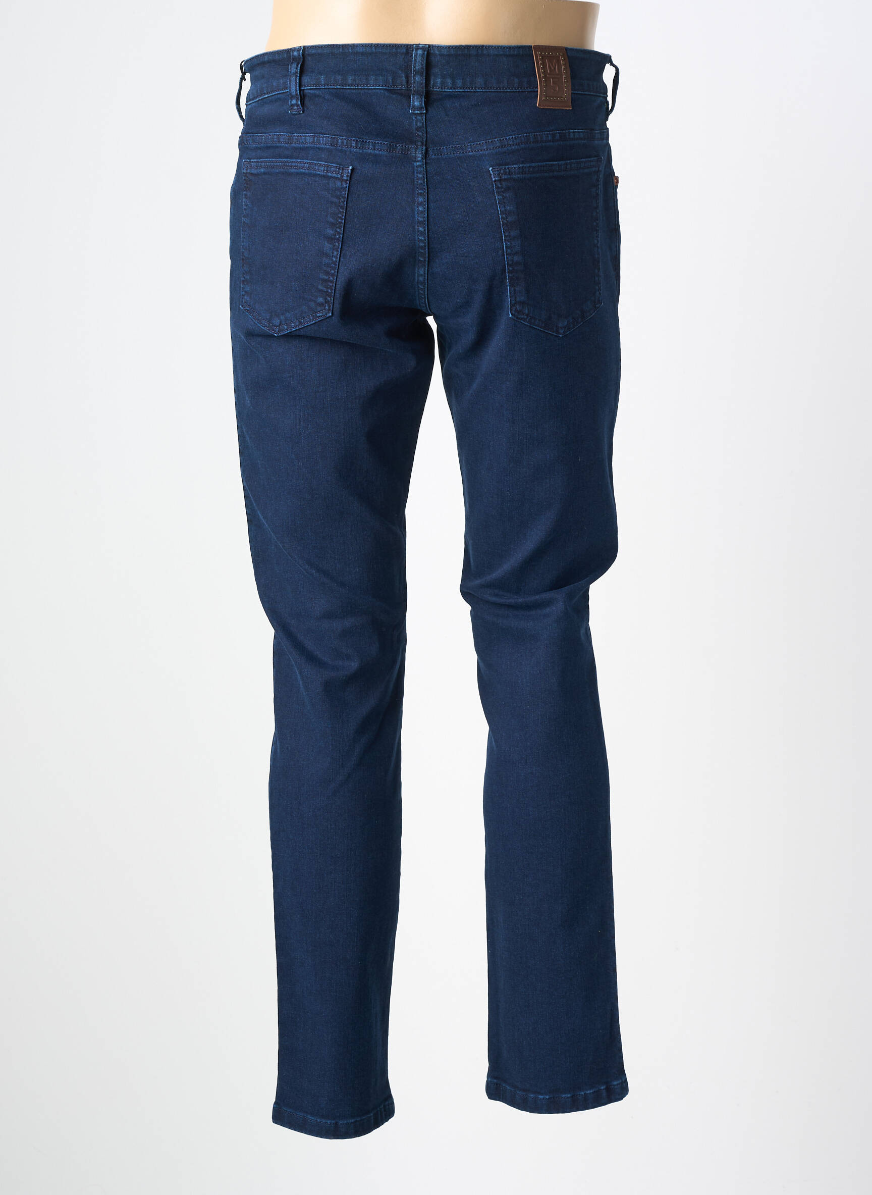 Jeans coupe slim tissage brut taille normale bleu MEYER homme