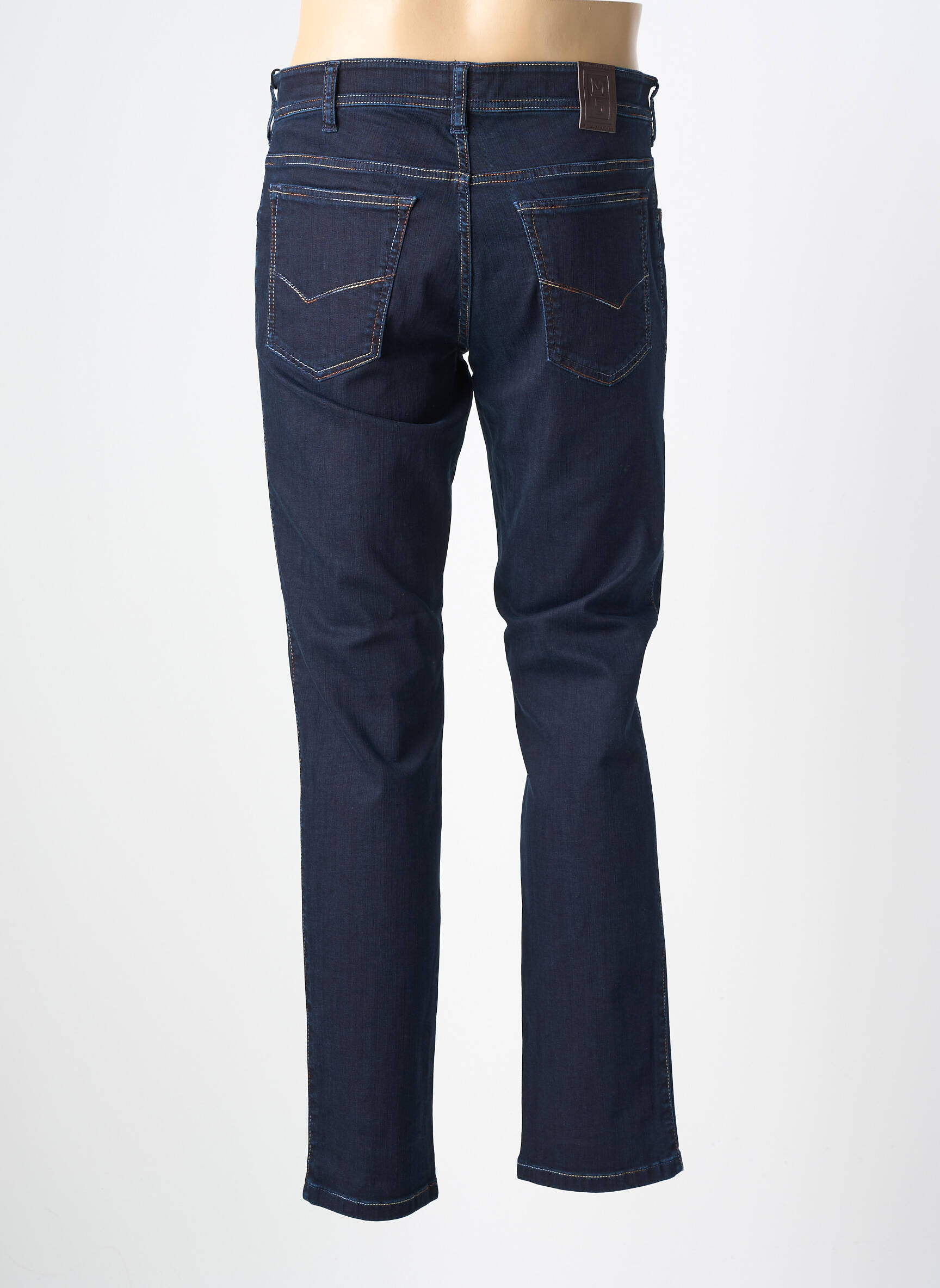 Jeans coupe slim tissage brut taille normale bleu MEYER homme