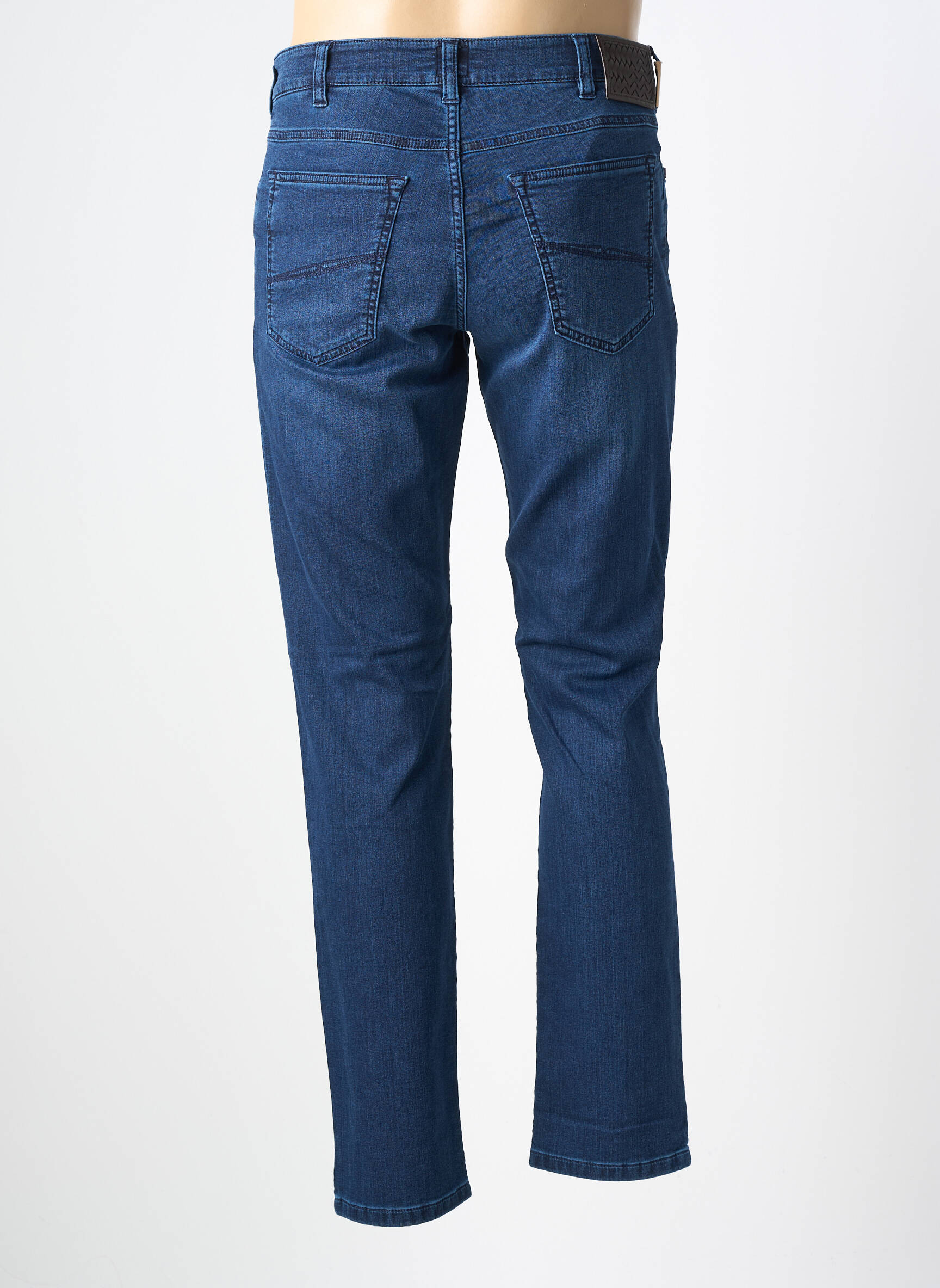Jeans coupe slim tissage brut taille normale bleu MMX homme
