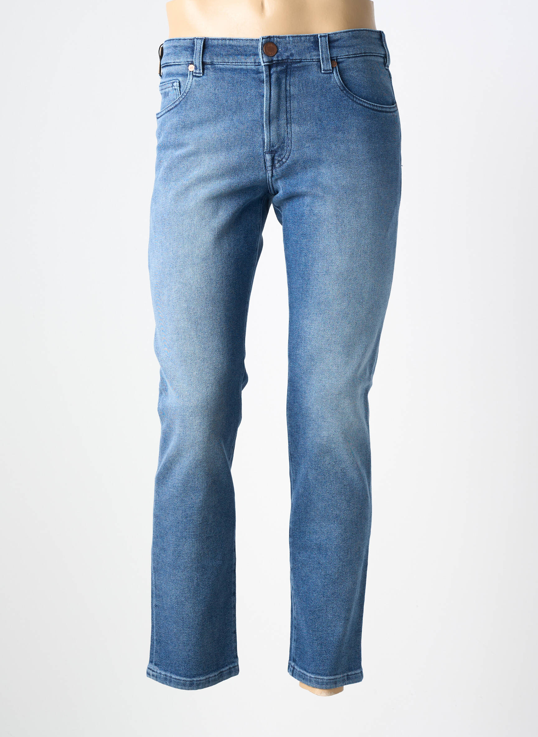 Jeans coupe slim tissage brut taille normale bleu MMX homme