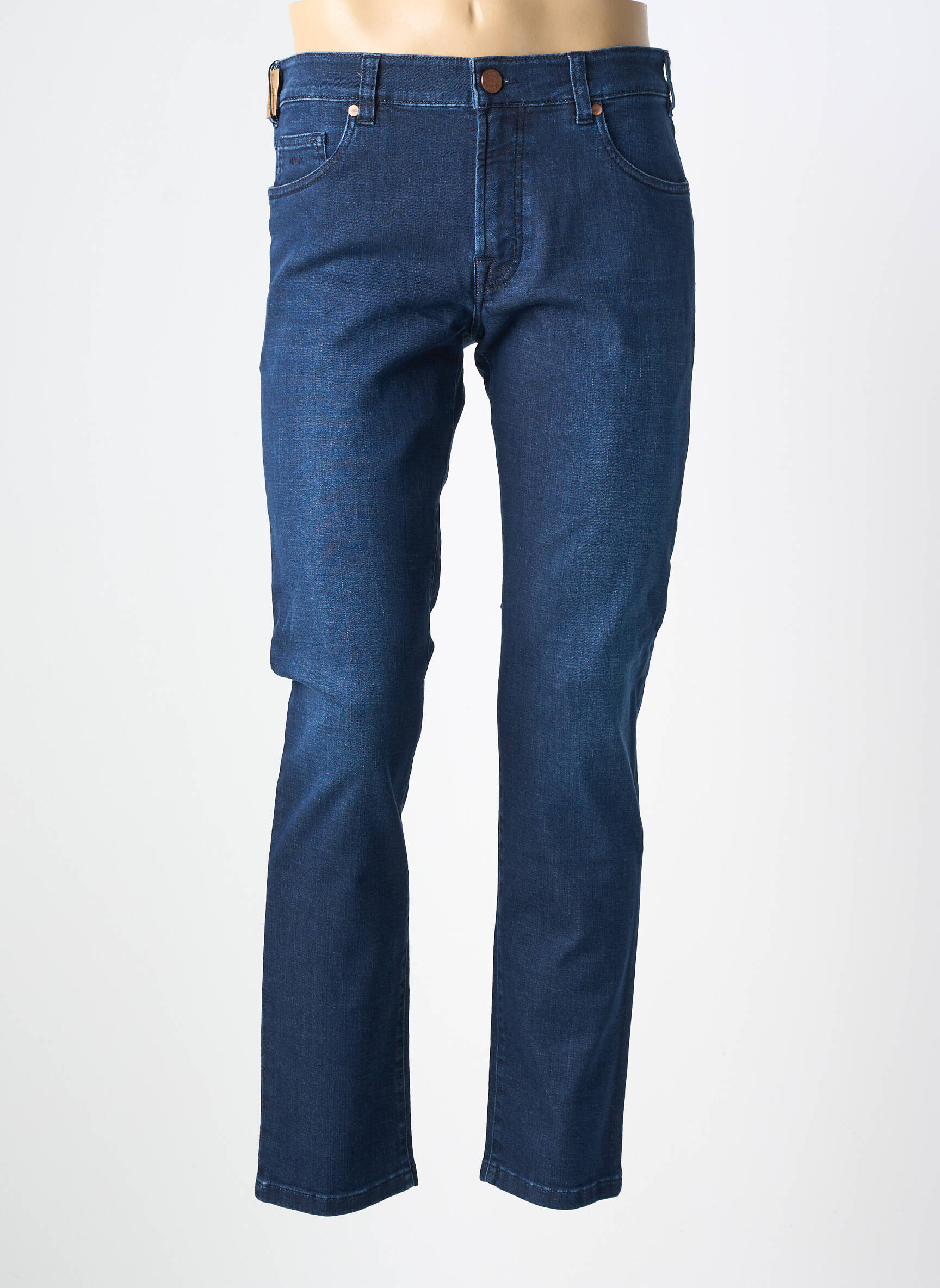 Jeans coupe slim poches taille normale bleu MMX homme