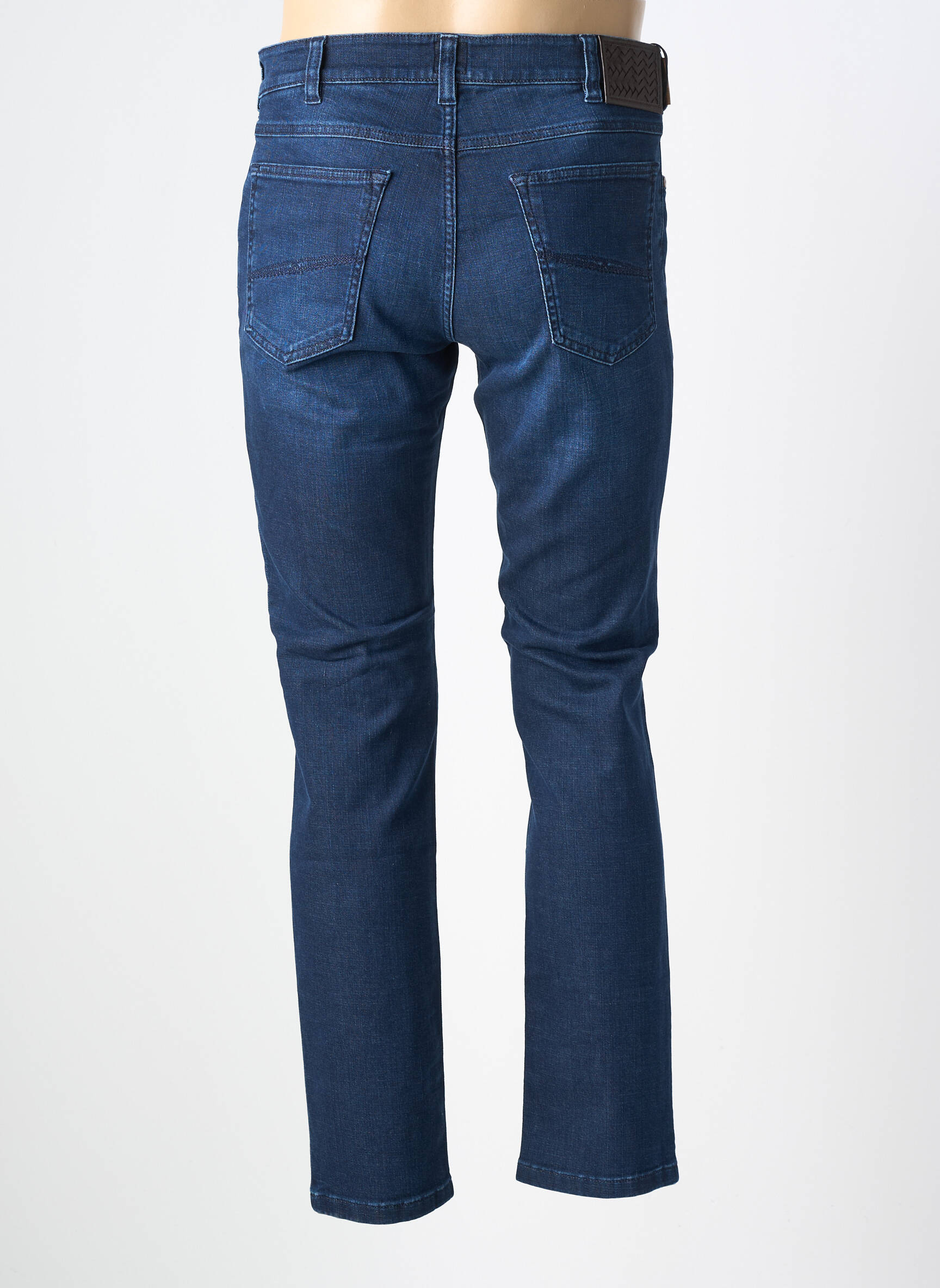 Jeans coupe slim poches taille normale bleu MMX homme
