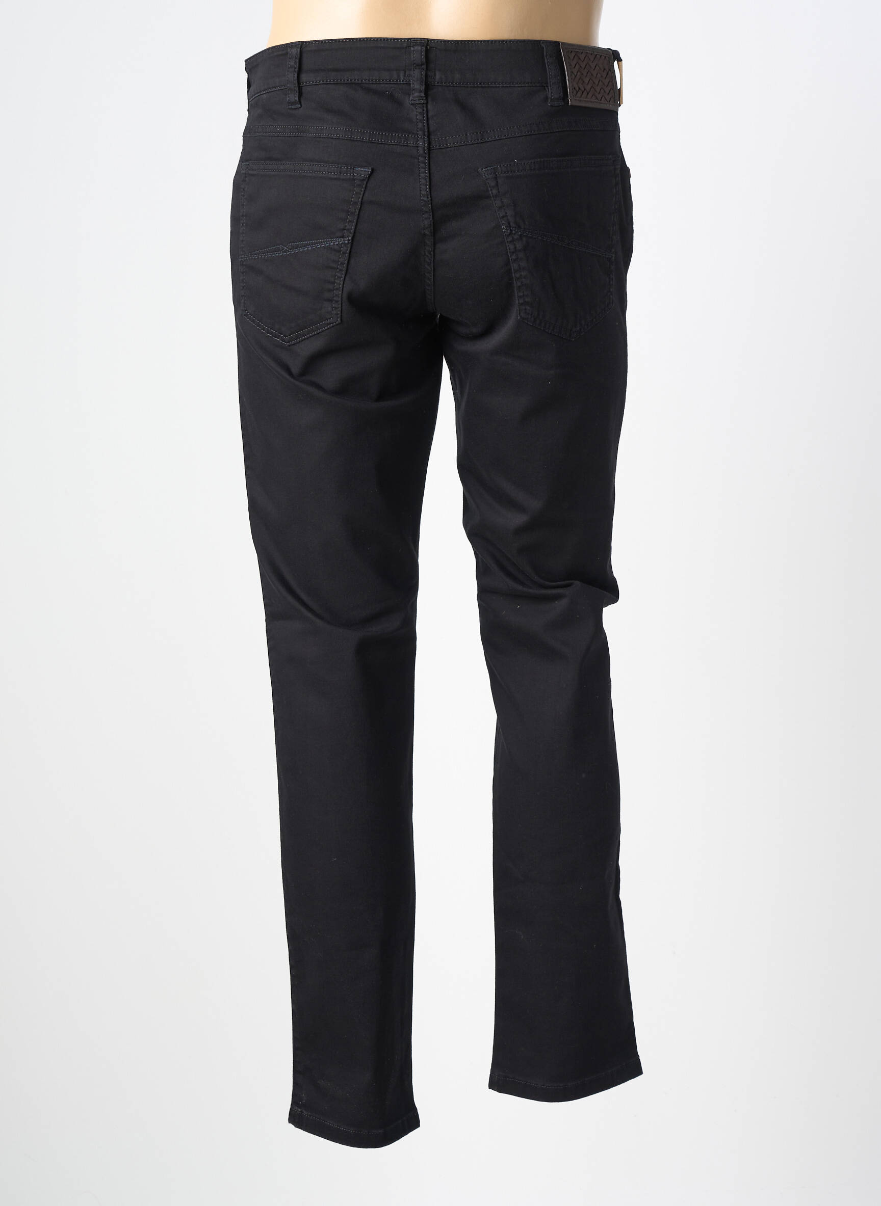 Jeans coupe slim tissage brut taille normale noir MMX homme