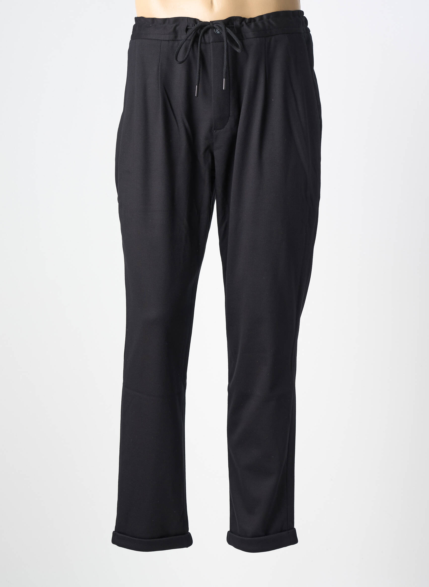 Pantalon slim stretch taille normale noir DESOTO homme