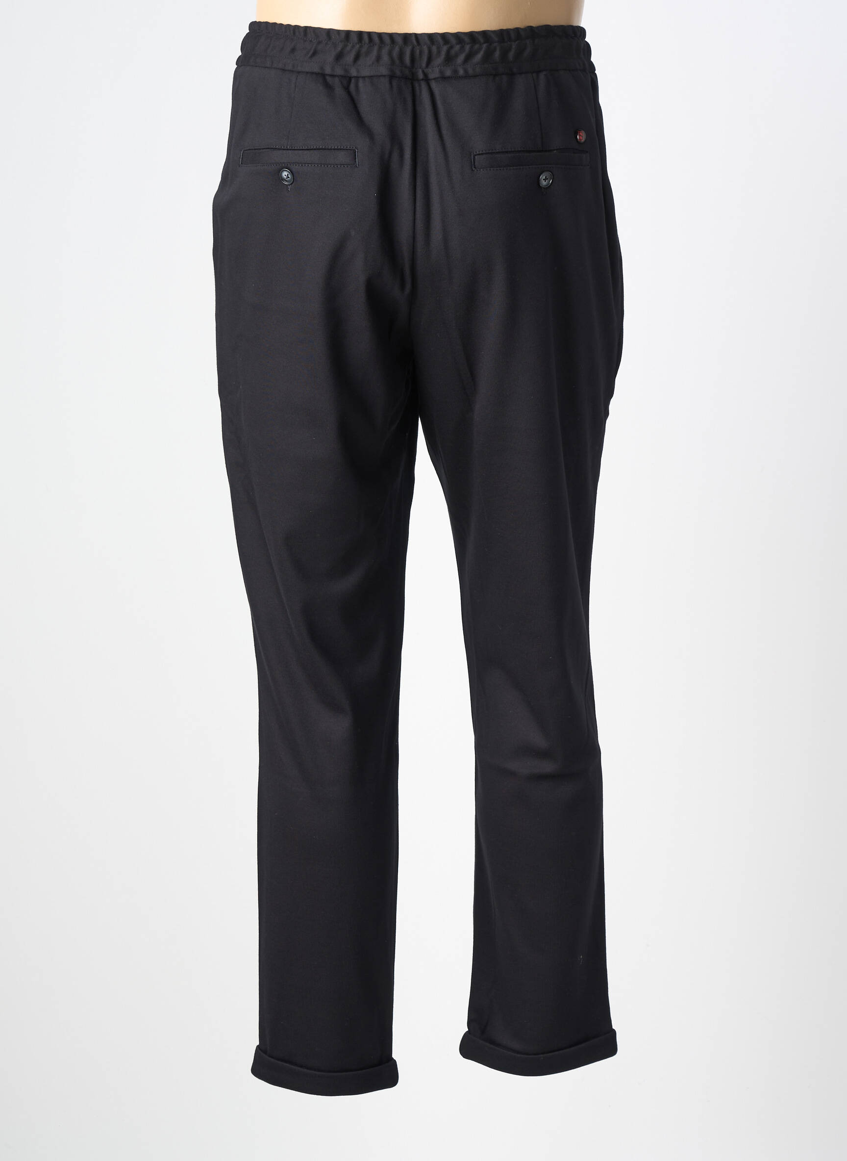 Pantalon slim stretch taille normale noir DESOTO homme
