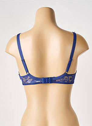 Soutien-gorge effet matière satinée haut soutien-gorge moulé bleu PASSIONATA femme