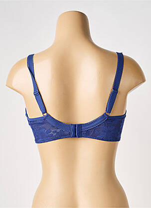 Soutien-gorge effet matière satinée haut soutien-gorge moulé bleu PASSIONATA femme