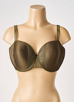 Soutien-gorge effet matière satinée haut soutien-gorge moulé vert PASSIONATA femme
