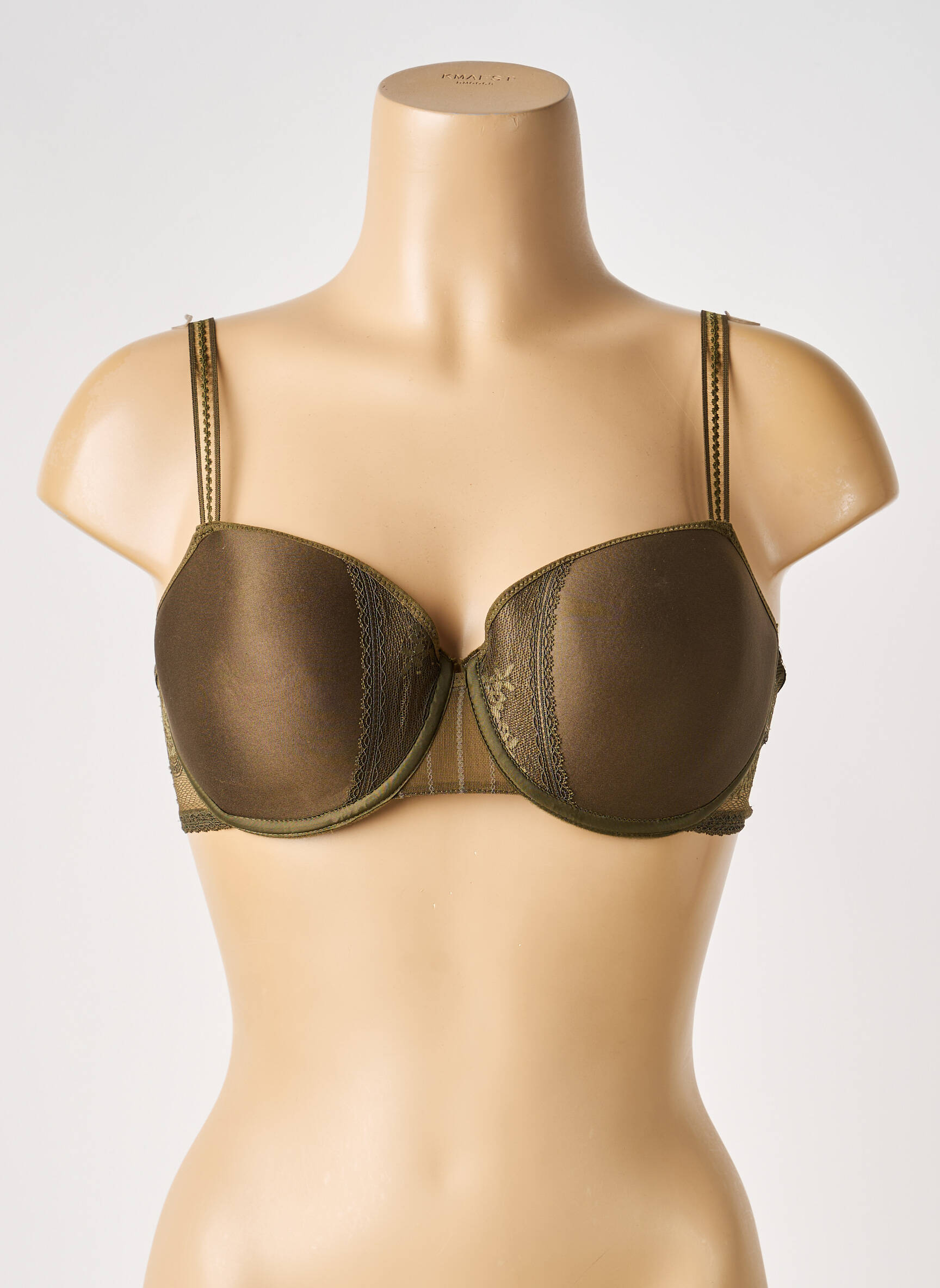 Soutien-gorge effet matière satinée haut soutien-gorge moulé vert PASSIONATA femme