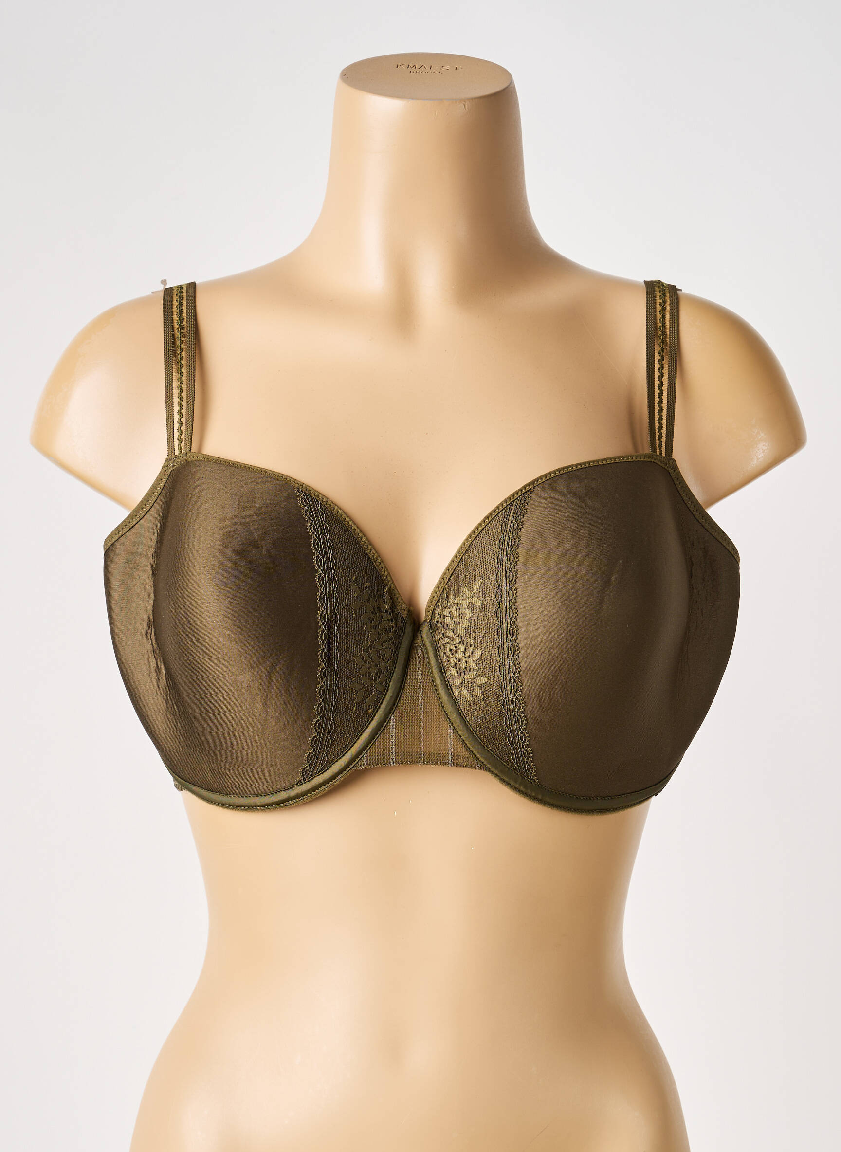 Soutien-gorge effet matière satinée haut soutien-gorge moulé vert PASSIONATA femme