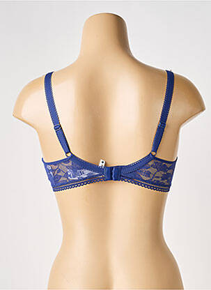 Soutien-gorge effet matière satinée haut soutien-gorge moulé bleu PASSIONATA femme