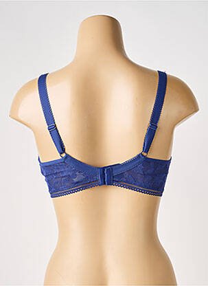 Soutien-gorge effet matière satinée haut soutien-gorge moulé bleu PASSIONATA femme