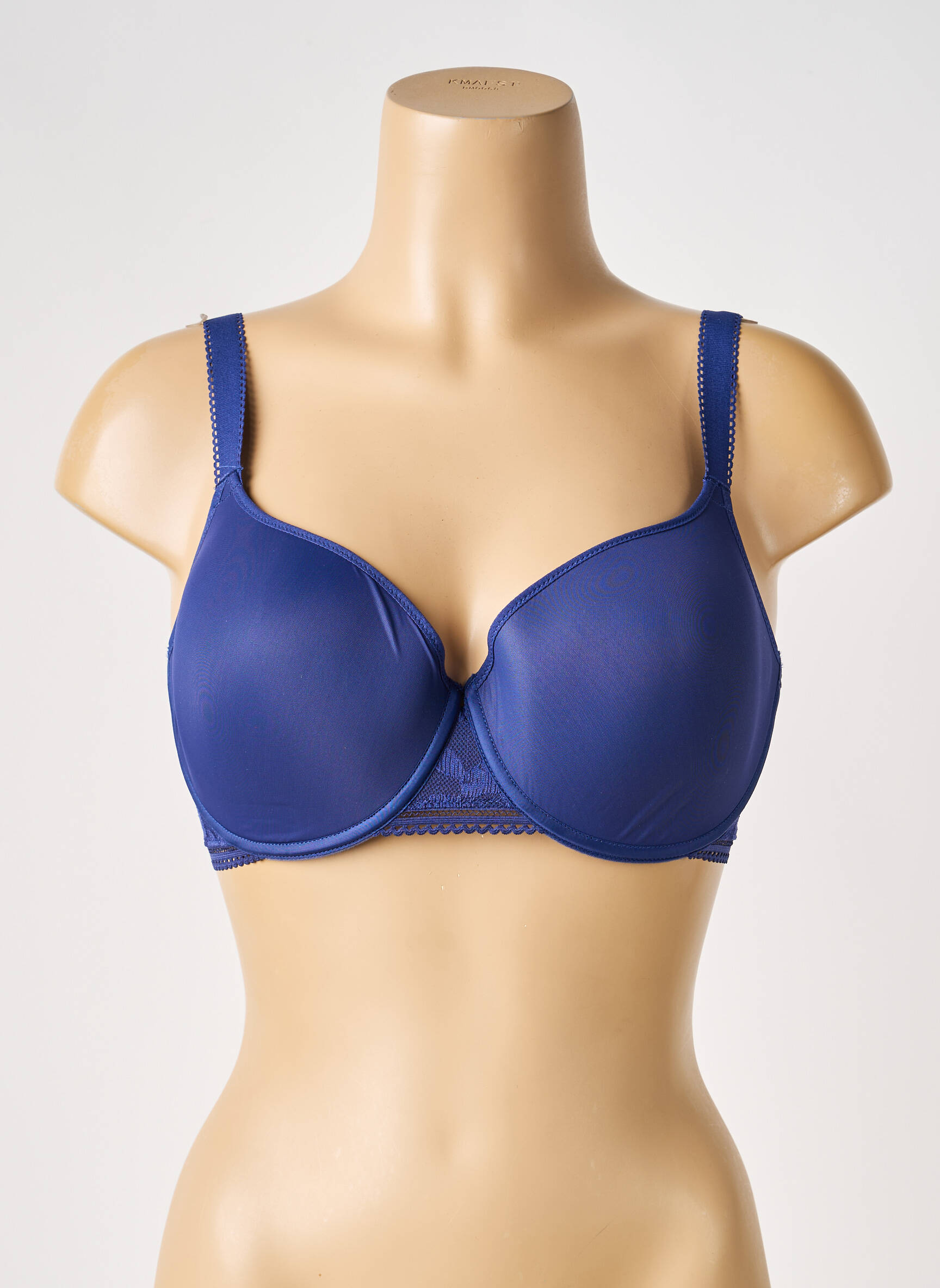 Soutien-gorge effet matière satinée haut soutien-gorge moulé bleu PASSIONATA femme