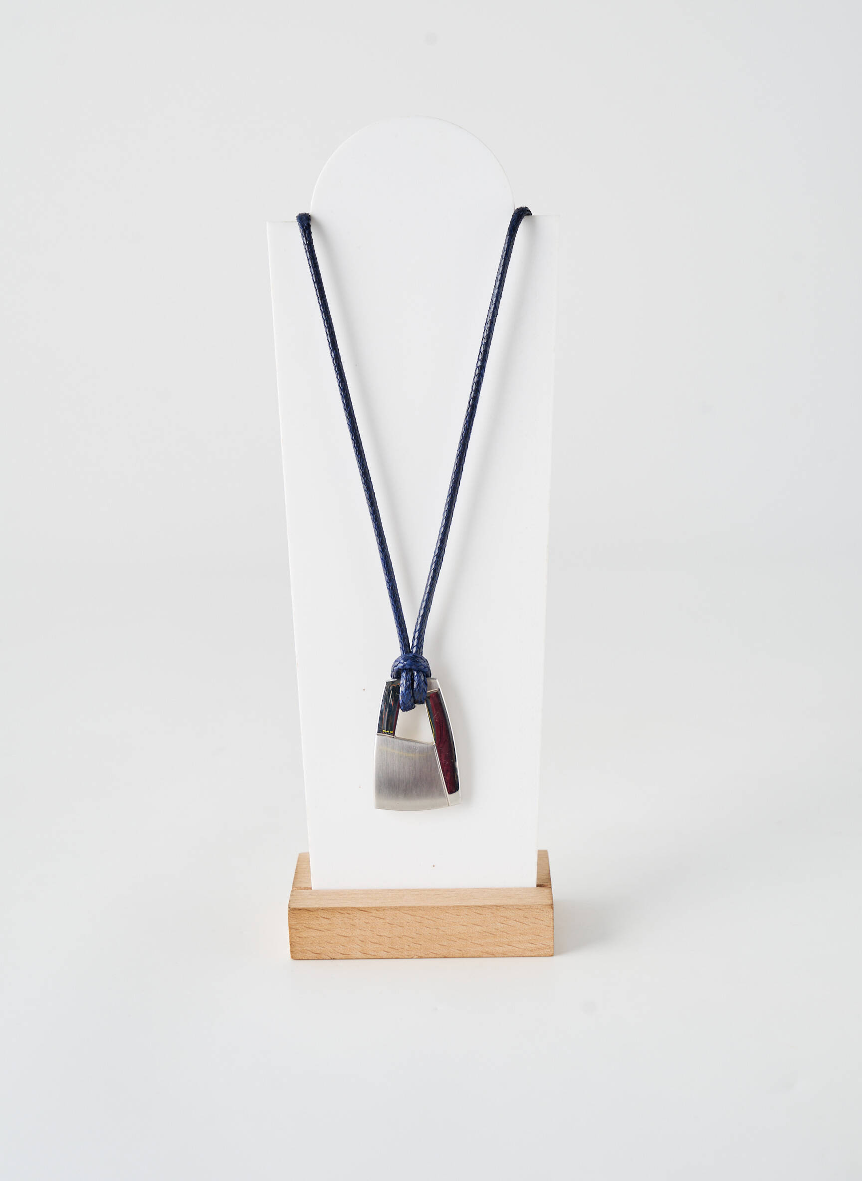 Collier matériaux métal bleu LOTUS homme