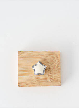 Pendentif matériaux argent beige UNA STORIA femme