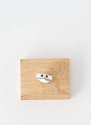 Pendentif matériaux argent beige UNA STORIA femme