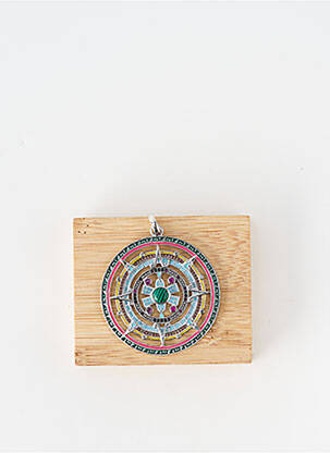Pendentif ornement pierre argent ALLAN'S femme