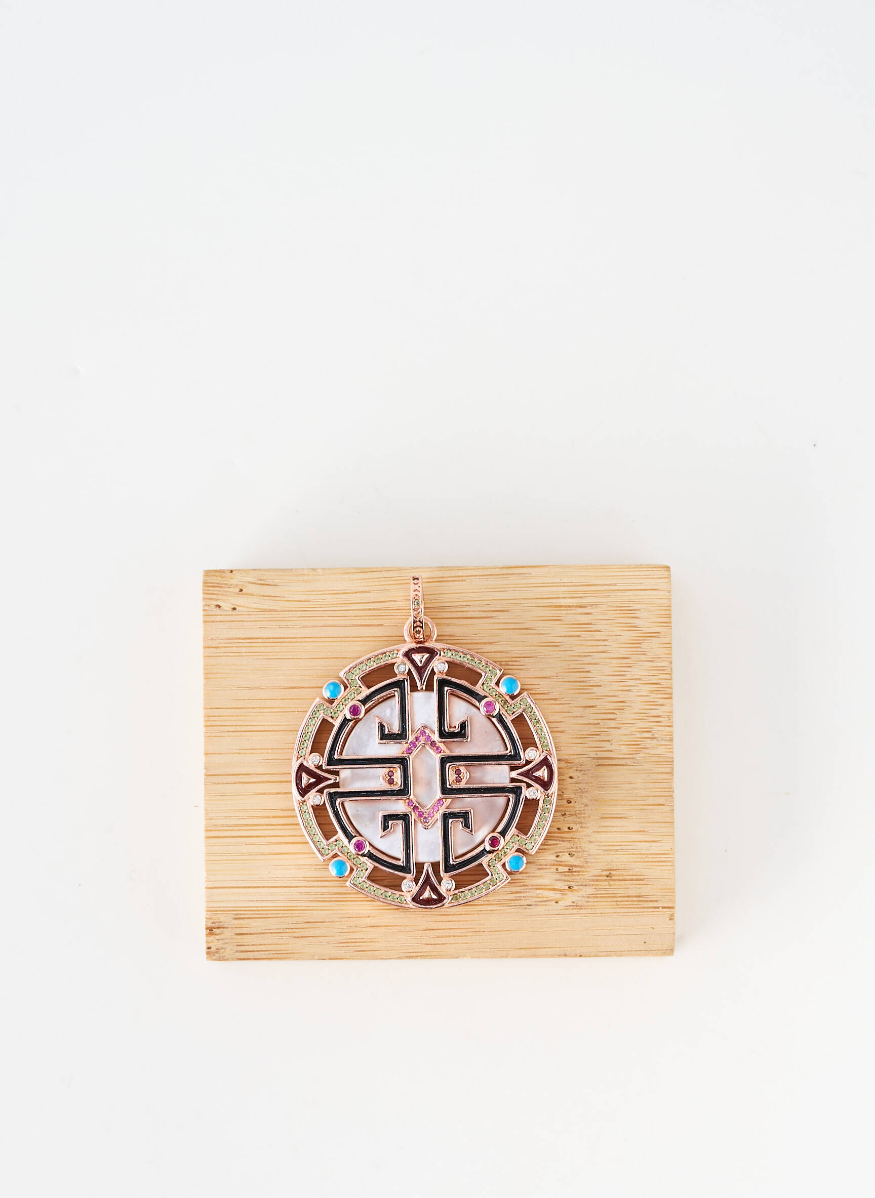 Pendentif matériaux métal rose ALLAN'S femme