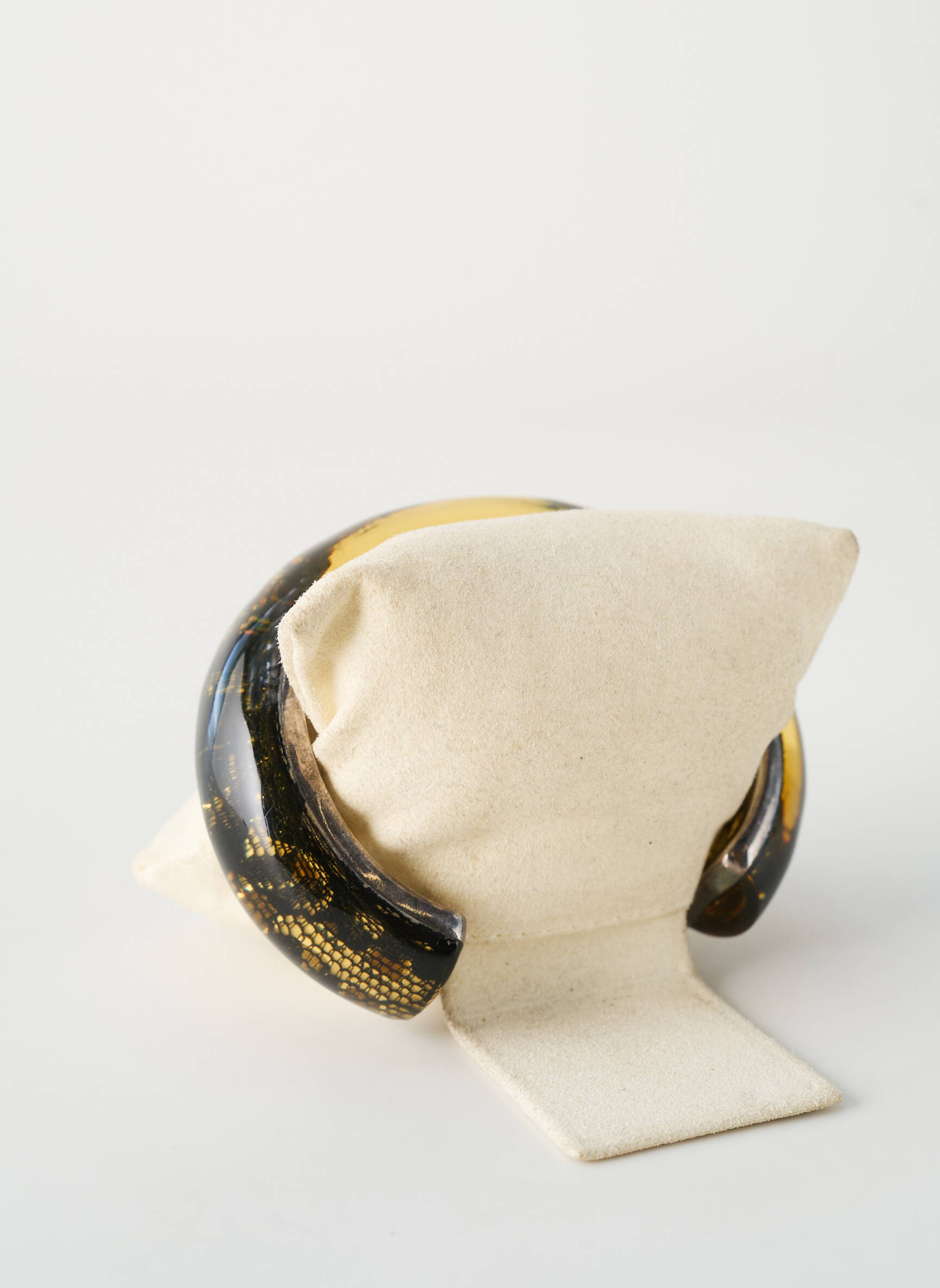 Bracelet manchette  noir COBRA femme