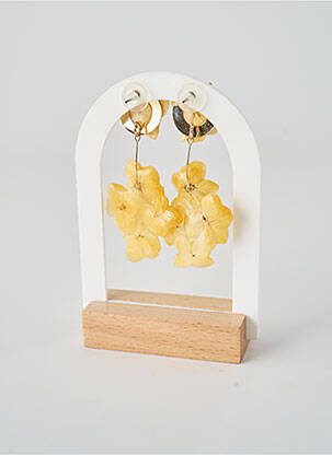 Boucles d’oreilles matériaux métal jaune CRÉOLES D'ALEXANDRINE femme