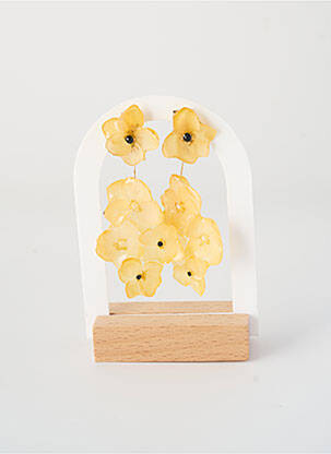 Boucles d’oreilles matériaux métal jaune CRÉOLES D'ALEXANDRINE femme