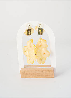 Boucles d’oreilles matériaux métal jaune CRÉOLES D'ALEXANDRINE femme