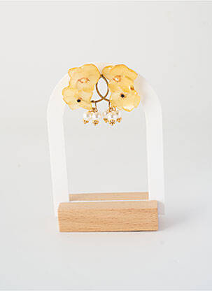 Boucles d’oreilles matériaux métal jaune CRÉOLES D'ALEXANDRINE femme