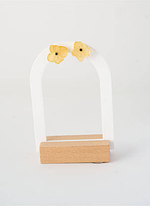 Boucles d’oreilles matériaux métal jaune CRÉOLES D'ALEXANDRINE femme
