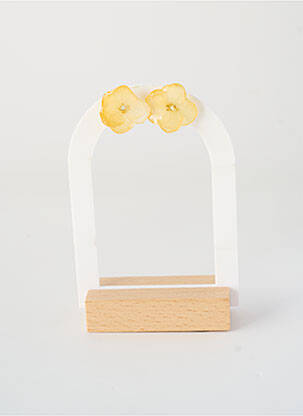 Boucles d’oreilles matériaux métal jaune CRÉOLES D'ALEXANDRINE femme