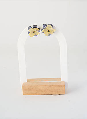 Boucles d’oreilles matériaux métal jaune CRÉOLES D'ALEXANDRINE femme