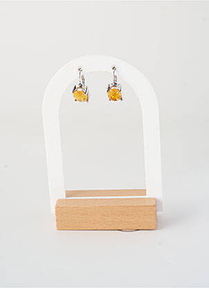 Boucles d’oreilles fermeture fermoir clips orange ALLAN'S femme