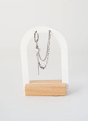 Boucle d'oreille mono argent ALLAN'S homme