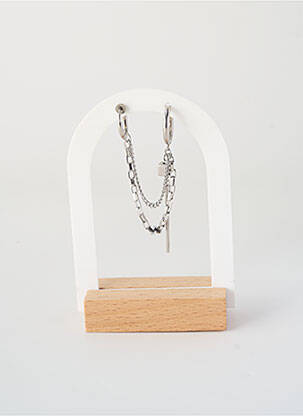 Boucle d'oreille mono argent ALLAN'S homme