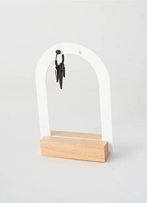 Boucle d'oreille mono noir ALLAN'S homme