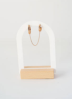 Boucle d'oreille mono matériaux plaqué or or ANA & CHA femme