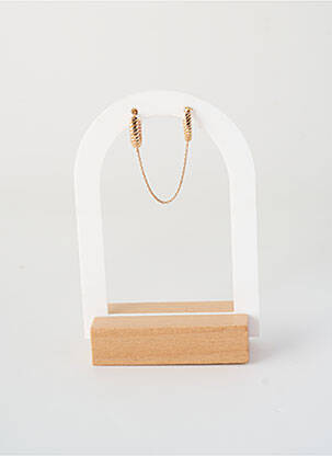 Boucle d'oreille mono matériaux métal or ANA & CHA femme