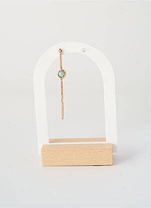 Boucle d'oreille mono matériaux plaqué or or ANA & CHA femme