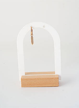 Boucle d'oreille mono matériaux plaqué or or ANA & CHA femme