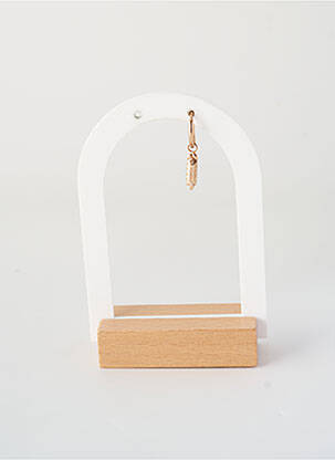 Boucle d'oreille mono matériaux plaqué or or ANA & CHA femme