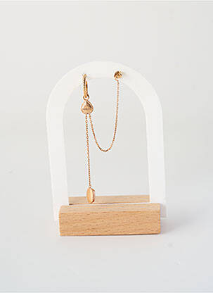 Boucle d'oreille mono matériaux plaqué or or ANA & CHA femme
