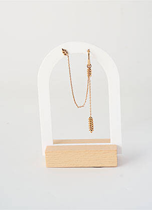 Boucle d'oreille mono matériaux plaqué or or ANA & CHA femme