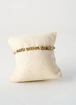 Bracelet matériaux argent marron ALLAN'S femme