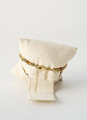 Bracelet matériaux argent marron ALLAN'S femme