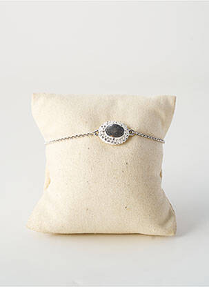 Bracelet fermeture fermoir mousqueton blanc HORBINOR femme