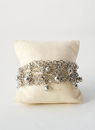 Bracelet fermeture fermoir mousqueton argent ALLAN'S femme