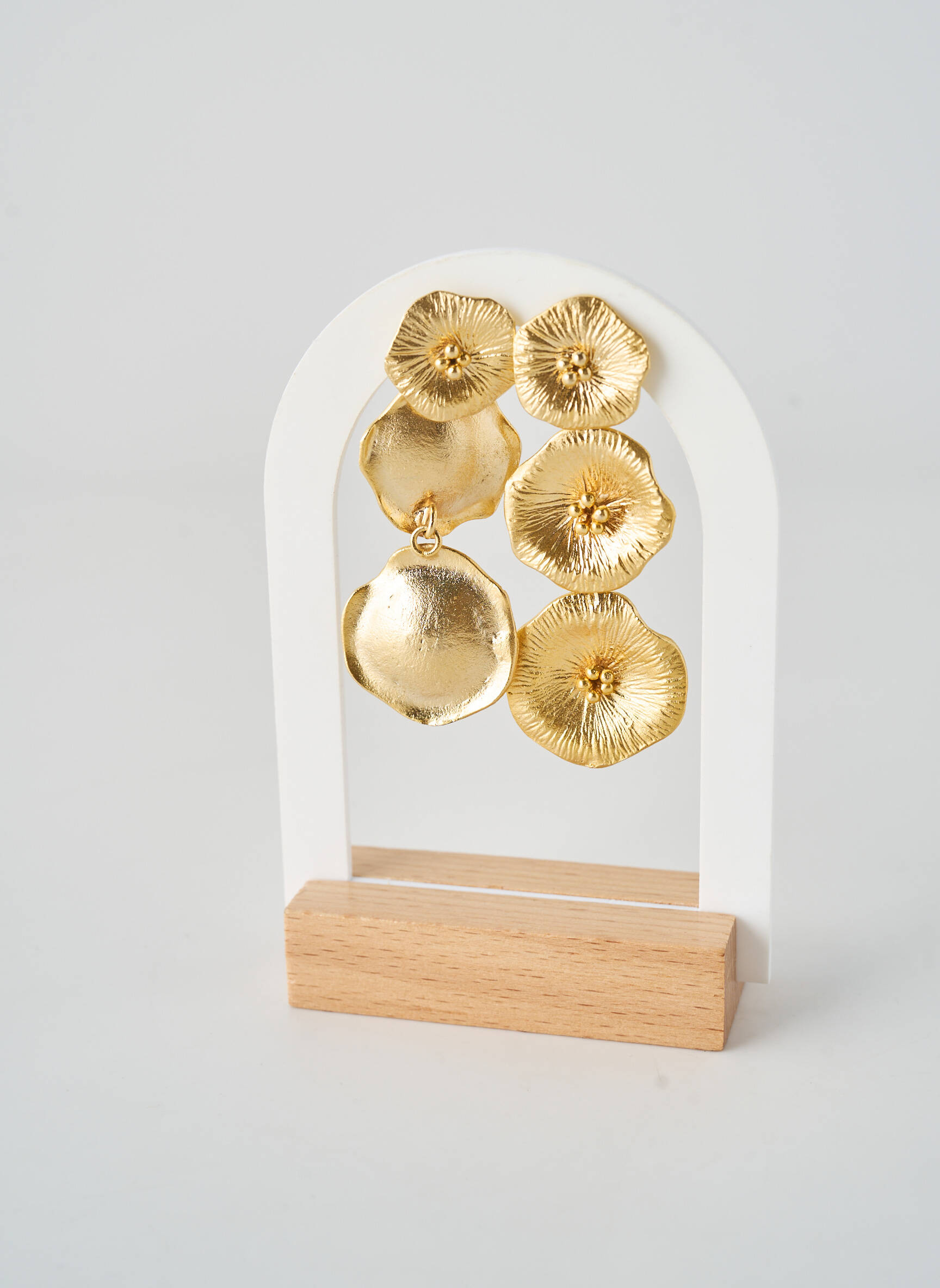 Boucles d’oreilles matériaux métal or CRÉOLES D'ALEXANDRINE femme