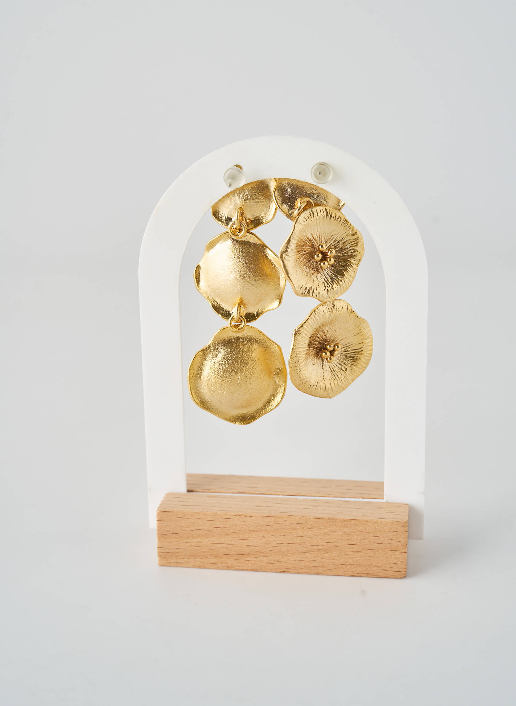 Boucles d’oreilles matériaux métal or CRÉOLES D'ALEXANDRINE femme